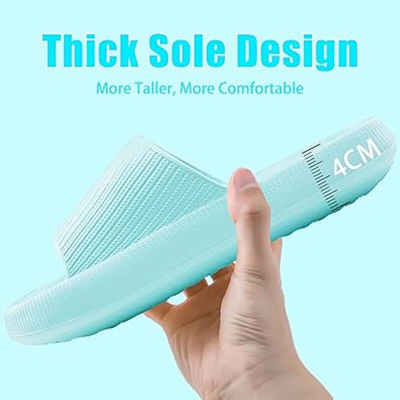 New Rosyclo Womens Size 8 Mint Green Slide On Cushioned Sandals House Slippers