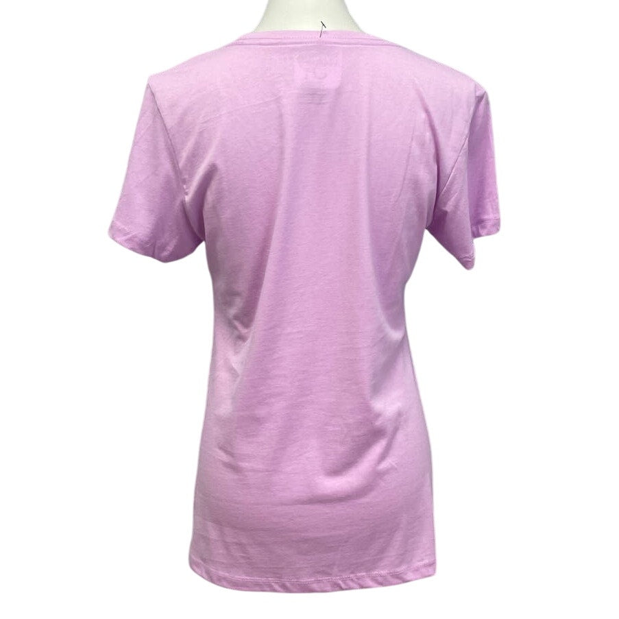 Hand Printed Upcycled Womens Large Vintage Book Page Flower Butterfly Tee Shirt
