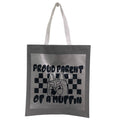 New Upcycled Hand Printed Proud Parent of a Muffin Bluey Mom Shopper Tote Bag