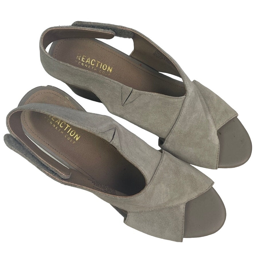Kenneth Cole Reaction Womens Size 10M Fridah People Real Suede Leather Sandals