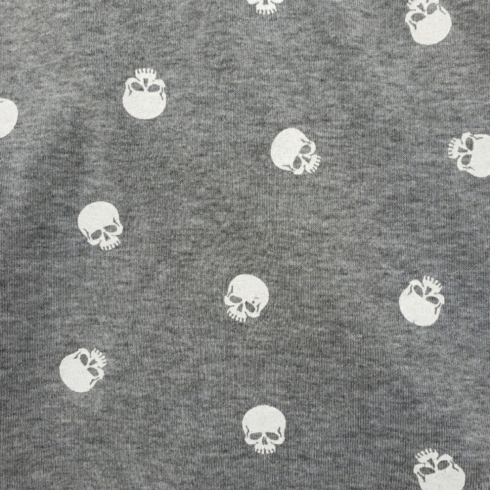 Modern Lux Juniors Medium Rebel Heathered Skull Long Sleeve Hoodie Sweatshirt