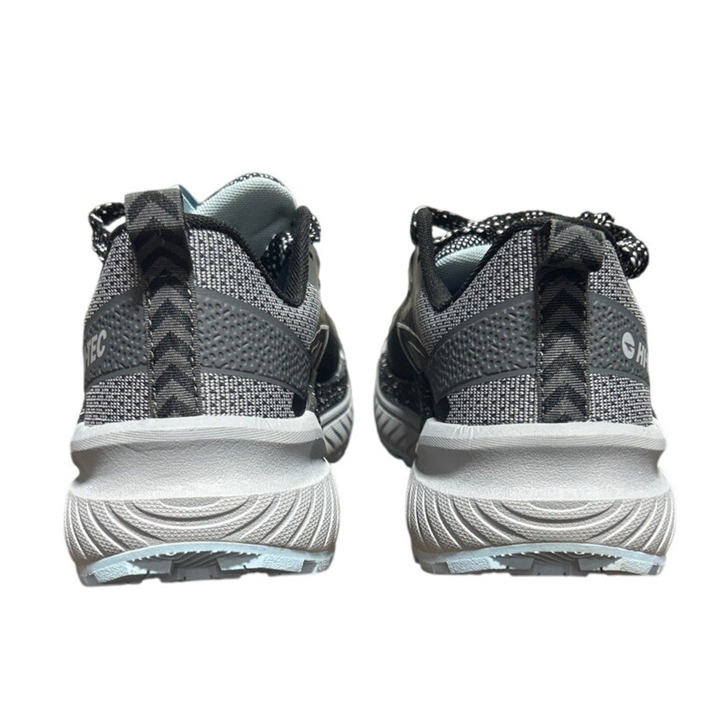 Hi-Tec Womens Size 6 Black Gray Spotted Lace Up Comfort Athletic Tennis Shoes
