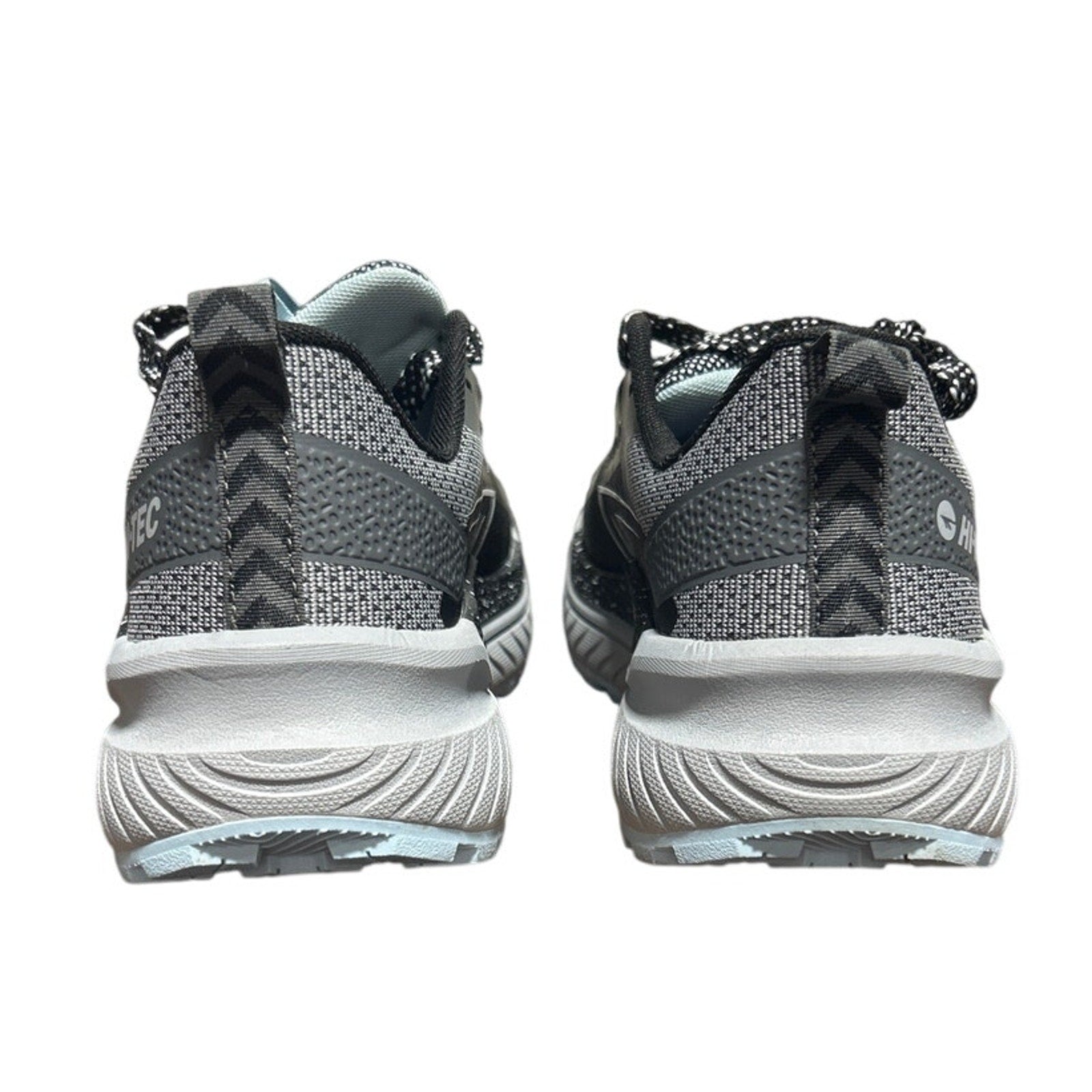 Hi-Tec Womens Size 6 Black Gray Spotted Lace Up Comfort Athletic Tennis Shoes