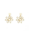 Daisy Statement Earrings - Cream