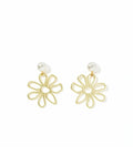 Daisy Statement Earrings - Pearl