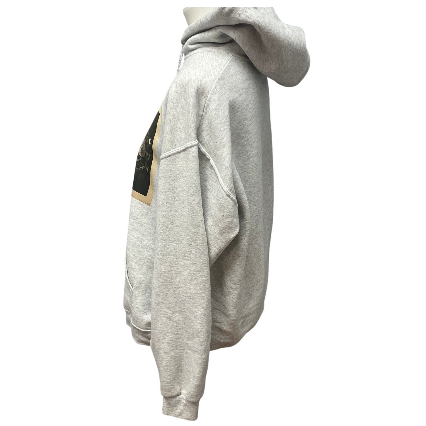 Hand Printed Upcycled Large Vintage Book Page Astrology Chart Sweatshirt Hoodie