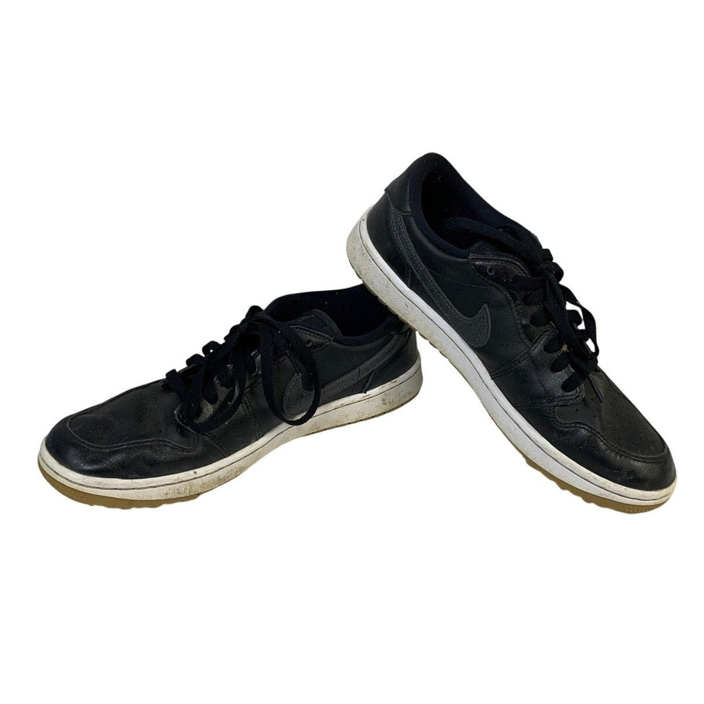 Nike Air Jordan Mens Size 9.5 Black Sneakers Lace Up Low Top Golf Shoes