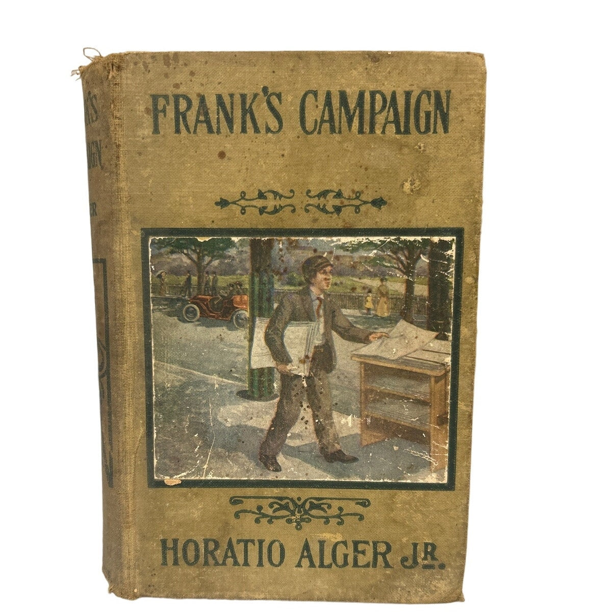 Antique 1900s Frank's Campaign Hardback Fiction Book by Horatio Alger Jr