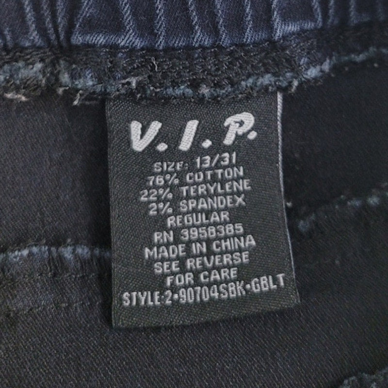 VIP Juniors Size 13 Cotton Blend Faux Pockets Stretch Waist Jogger Pants