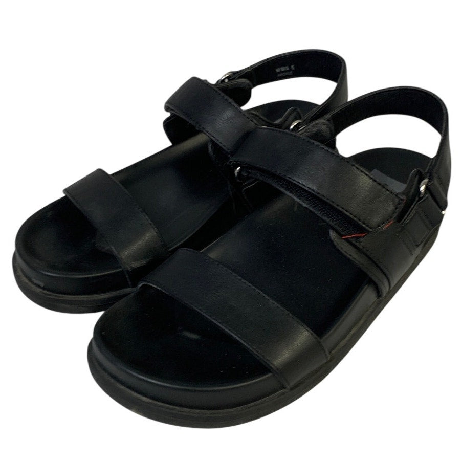 Dolce Vita Womens Size 6 Black Sandal Argyle Rargyleo Open Round Toe Shoes