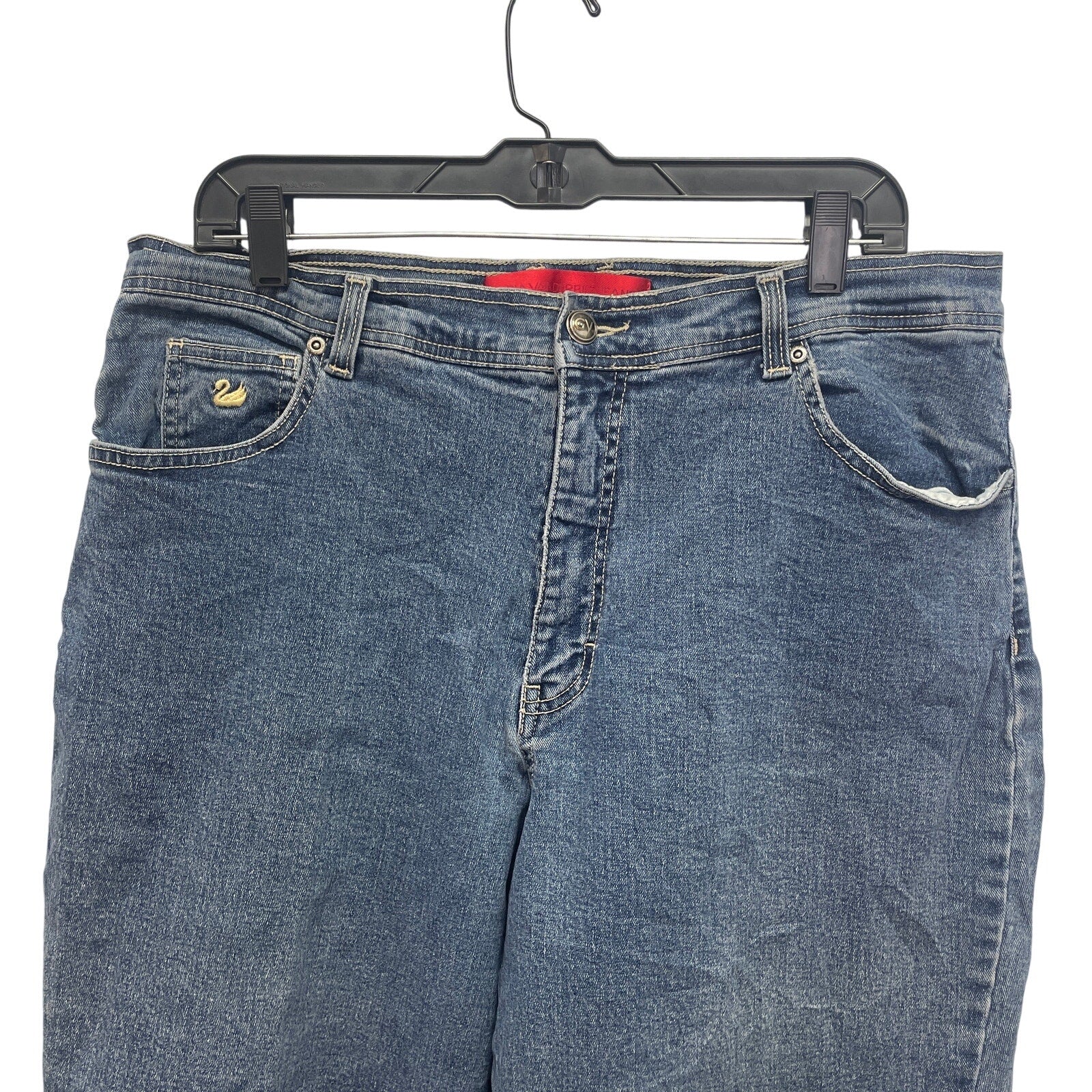 Gloria Vanderbilt Plus Size 18 Short Stretch Cotton Blend Denim Blue Jeans