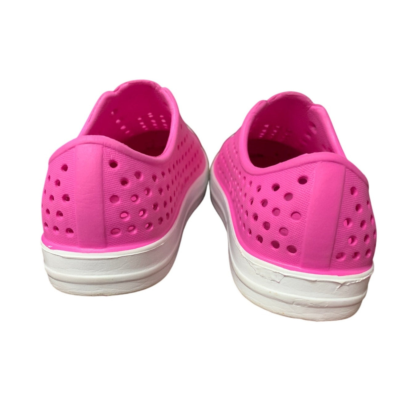 Ziitop Toddler Girls 8 Pink White Mesh Slide On Non Slip Quick Dry Water Shoes