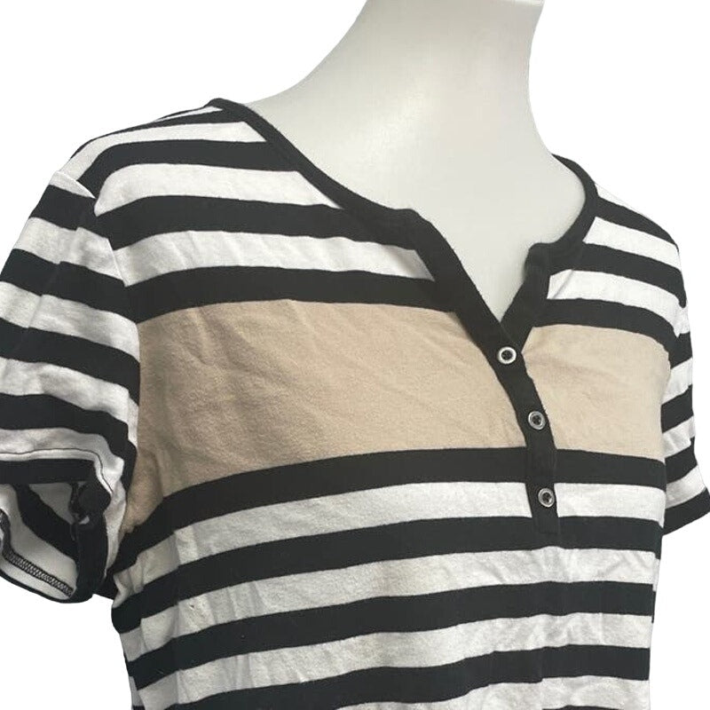 Lot of 2 Croft & Barrow St Johns Bay Womens XL Short Sleeve Cotton Blend Tops