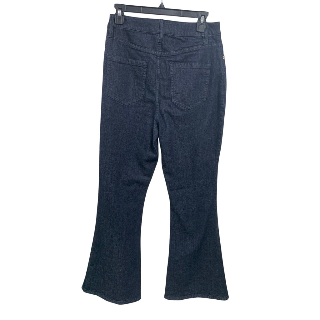 New INC International Concepts Womens Size 8 Dark Wash Flared Deanim Jeans