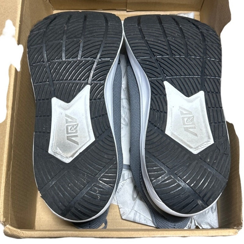 AOV Mens Size 9.5 Gray Mesh Wide Toe Box Arch Support Orthotic Walking Shoes
