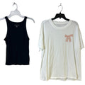Lot of 2 New American Eagle Womens Medium Short Sleeve Tee Shirt Ribbed Tank Top