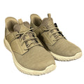Skechers Mens Size 9 Taupe Tan Mesh Hands Free Swift Fit Step In Shoes w Box
