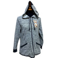 Upcycled Hand Printed Petite Large PL Yorkie Yorkshire Terrier Puppy Dog Hoodie
