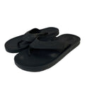 Flojos Mens Size 11 Black Flip Flop Sandal Open Round Toe Slip OnThongs Shoes