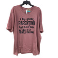 New Hand Printed Womens 3XL I Try Gentle Parenting Short Sleeve Tee Shirt