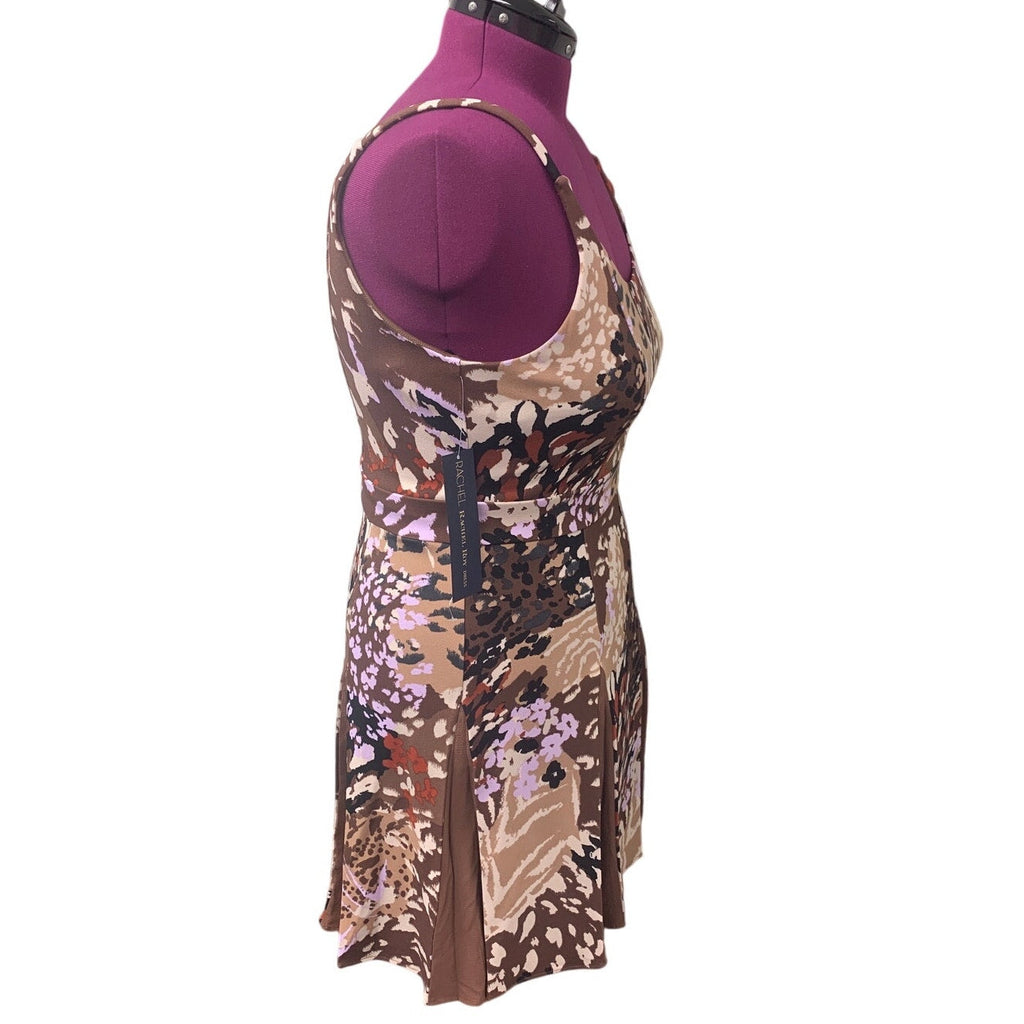 New Rachel Roy Womens XL Strappy Knee Length Floral Camo Fit Flare Dress