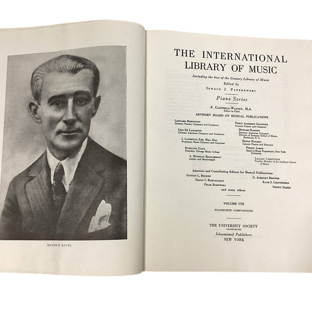 Vintage 1956 International Library of Music Piano Vol 8 Pianoforte Compositions