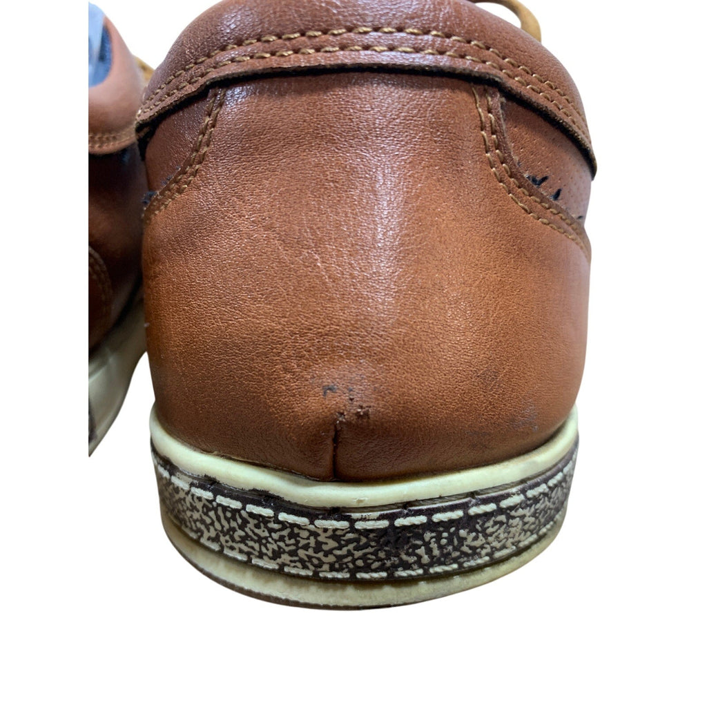 Vostey Mens Size 9  Brown Sneakers Lace Up Closed Round Toe Casual Shoes