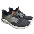 Skechers Mens Size 8 Black Gray Hands Free Swift Fit Memory Foam Athletic Shoes