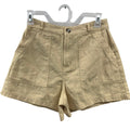 New Universal Thread Womens Size 6 100% Cotton Khaki Front Pocket Short Shorts