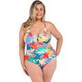 NWT New La Blanca Womens Size 18W Underwire Floral Resort One Piece Swimsuit