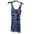 New See You Monday Small Sleeveless Stretchy Fit and Flare Paisley Dress