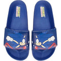 New Josmo Boys Size 2-3 Blue Sonic the Hedgehog Slide On Wide Strap Sandal Shoes