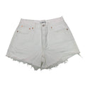 New American Eagle AE77 Size 4 100% Cotton Factory Distressed Jorts Denim Shorts