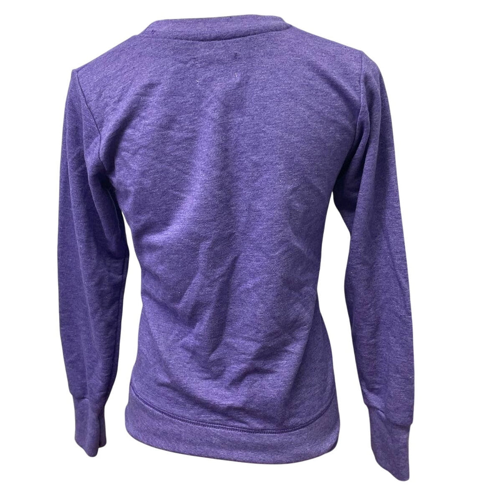 Anvil Womens Small Love Long Sleeve Crew Neck Lightweight PolyCotton Sweatshirt