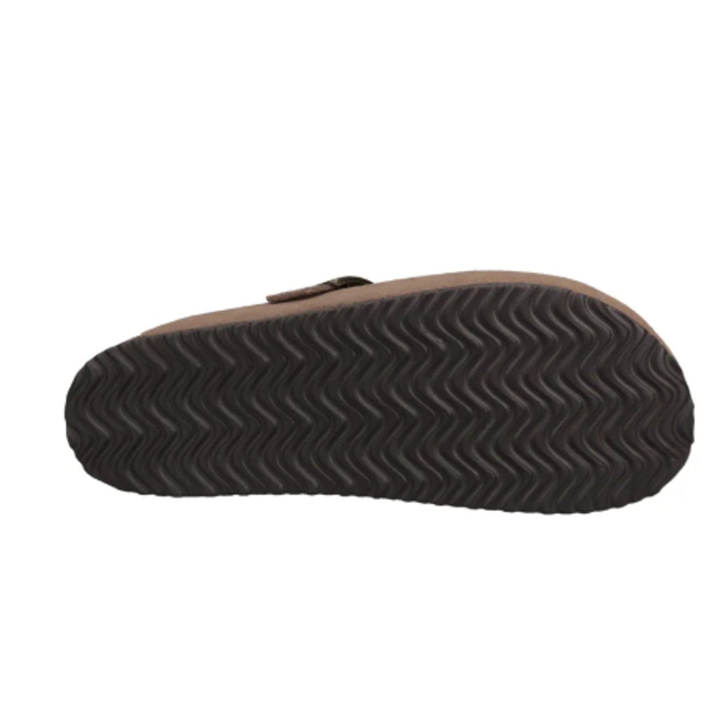 New In Box Khombu Mens Size 8 Taupe Faux Suede Damian Cork Slide On Mule Shoes