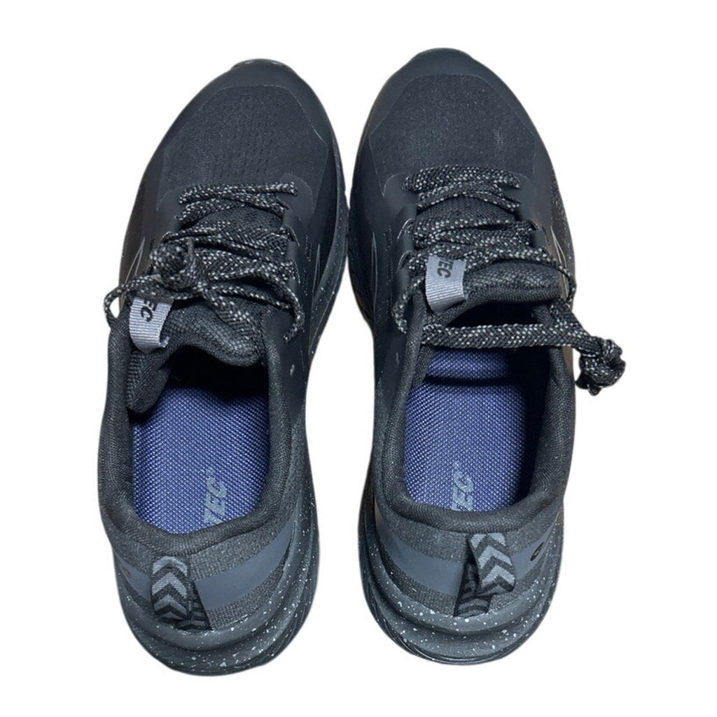 New In Box Hi-Tec Mens Size 12 Black Mesh Gray Speckled Lace Up Athletic Shoes