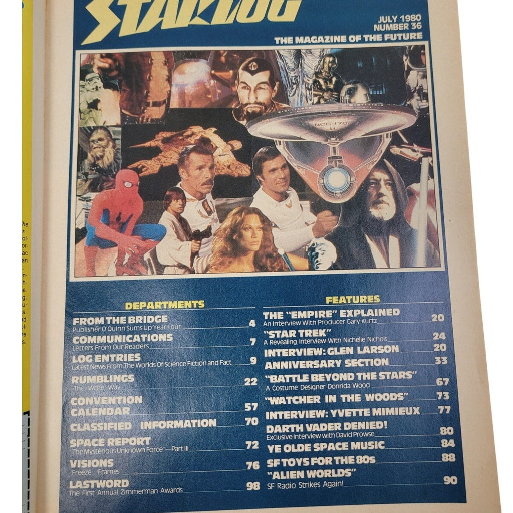Vintage July 1980 Starlog The Magazine of the Future #36 4th Anniversary Edition