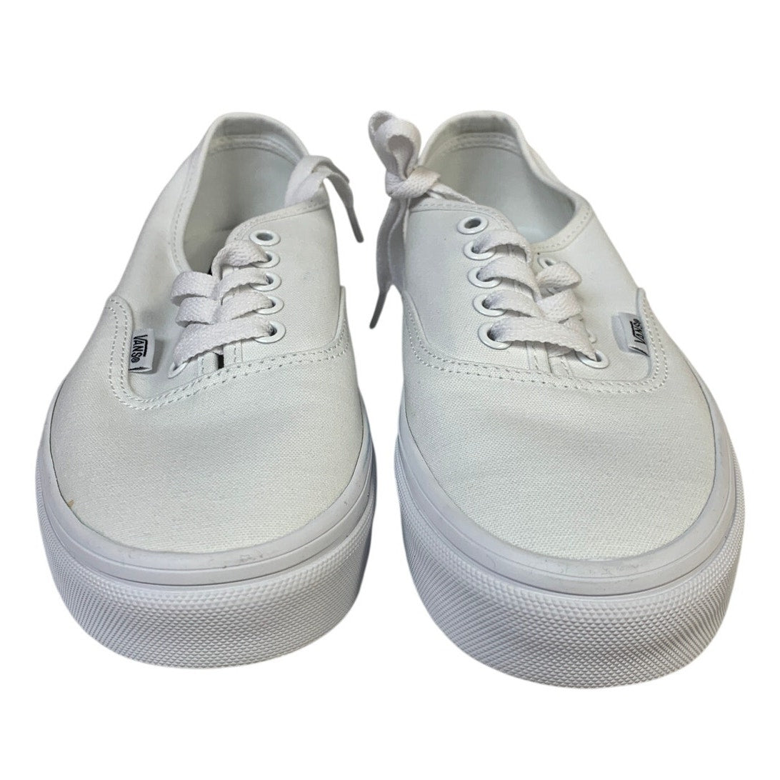 Vans Womens Size 8 True White Sneaker Lace Up Round Toe Low Top Shoes