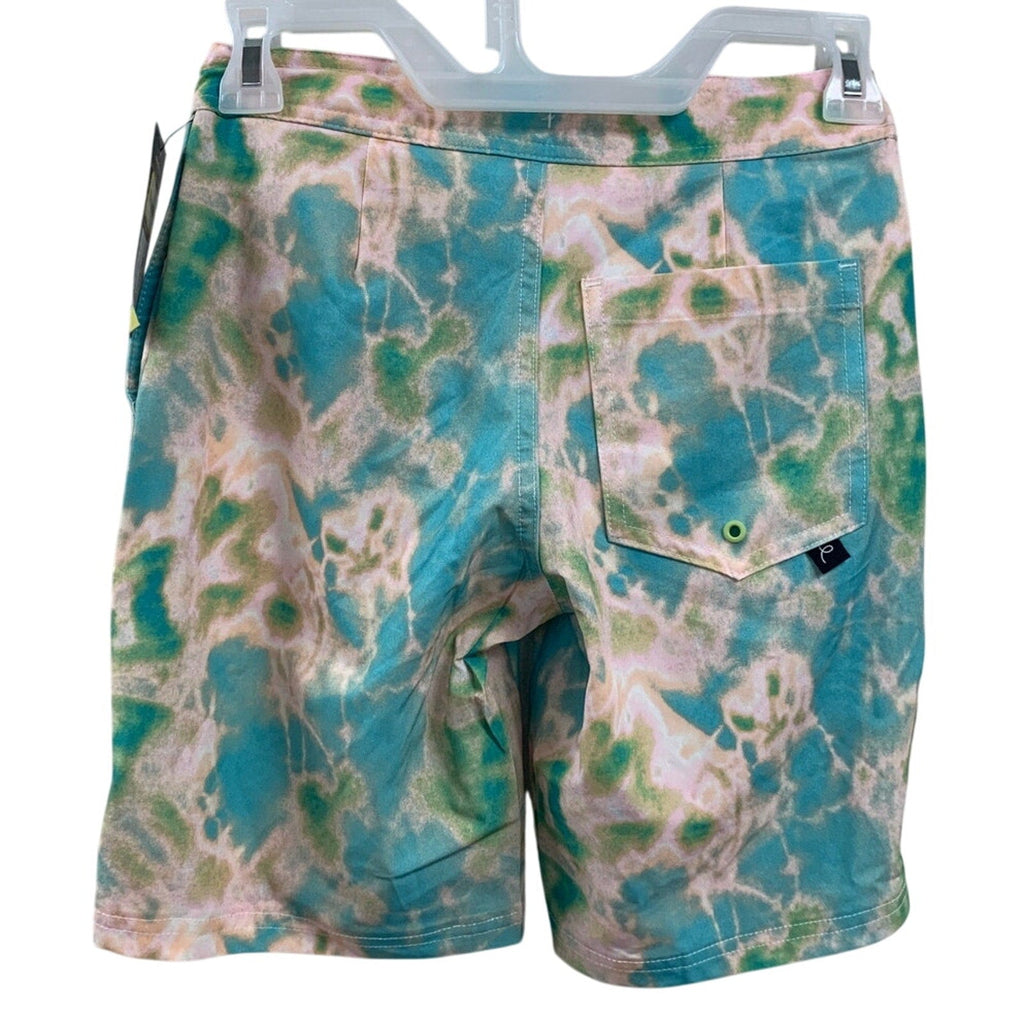 NWT New Art Class Boys Size 10 Lined Pastel Tie Dye UPF 50+ Swim Swimming Trunks