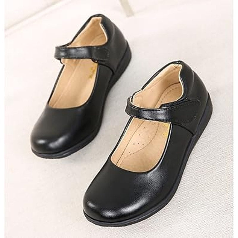 New Amtidy Toddler Girls Size 9.5 Black Mary Jane Latch & Hook Closure Shoes