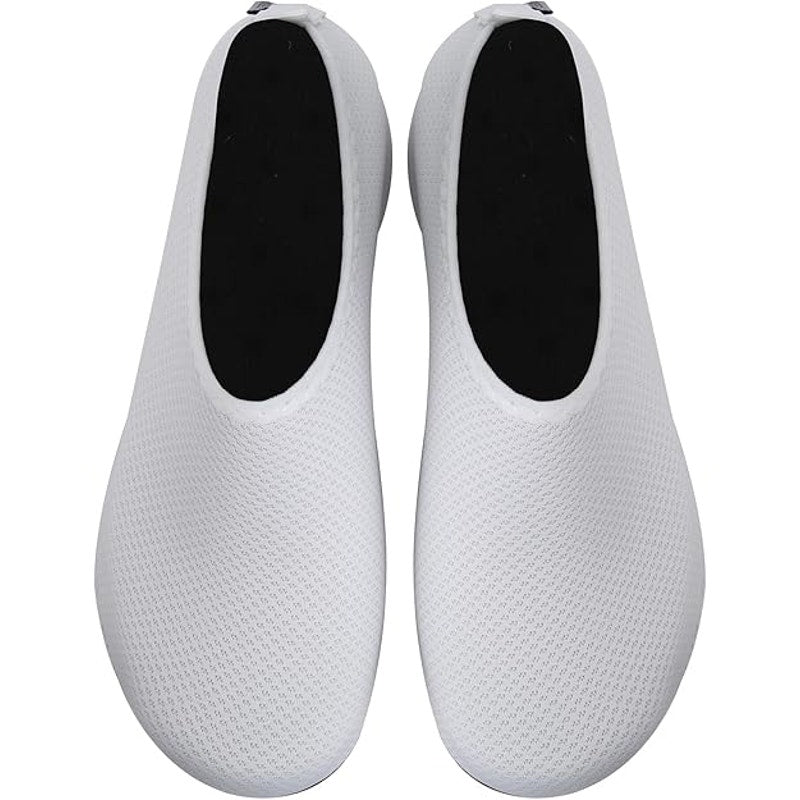 New WateLves Womens Size 7/8 White Mesh Slip On Quick Dry Aqua Socks Water Shoes