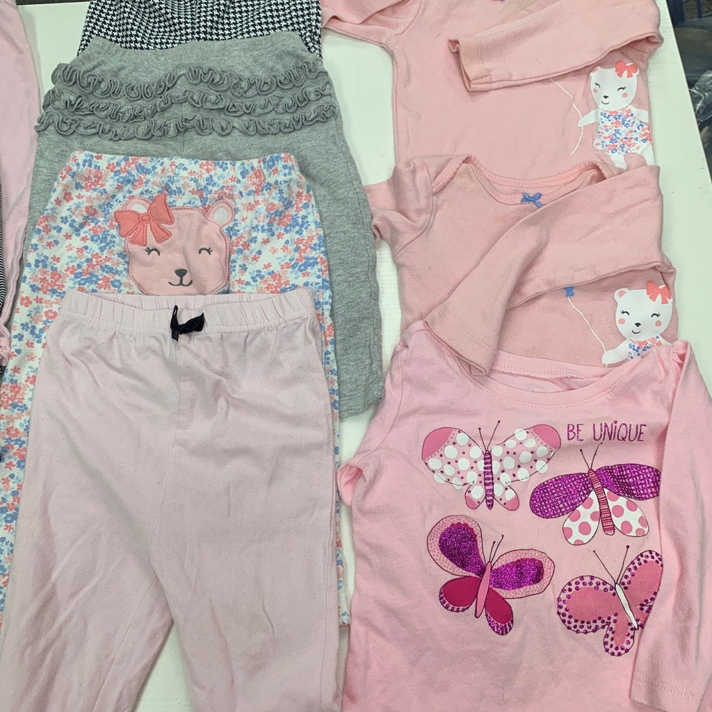15 Baby Girls 12 Months Long Sleeve One Pieces Long Pants Clothes Lot