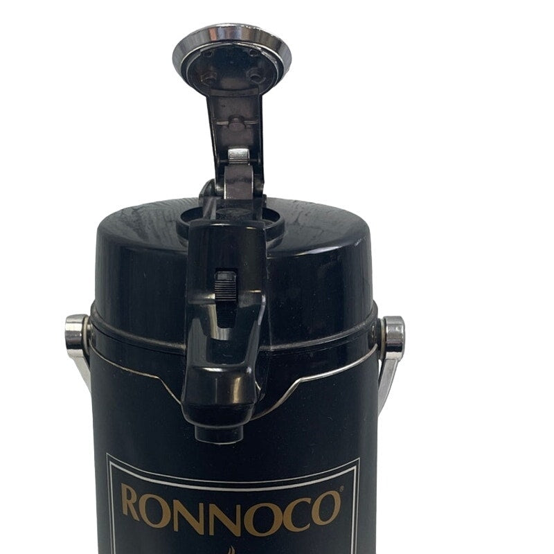 Ronnoco Pumpskins Black Plastic Pumpable Coffee Thermos Insulated Dispenser