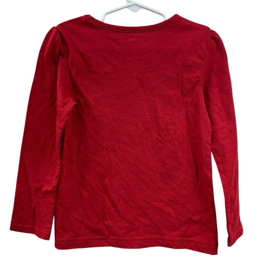 New York Giants Football NFL Girls 4T Long Sleeve PolyCotton Tee Shirt