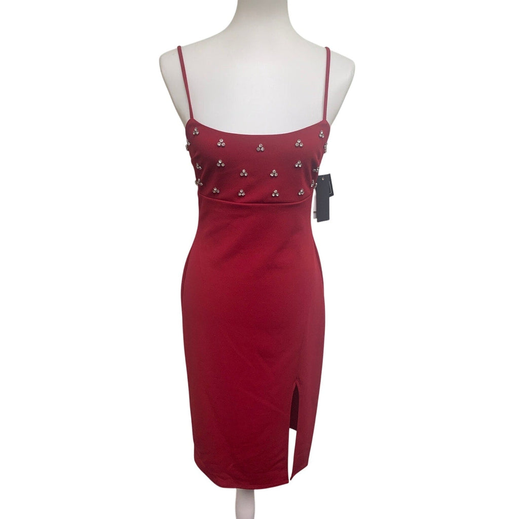 New City Studio Juniors Size 9/10 Spaghetti Strap Rhinestone Bling Formal Dress