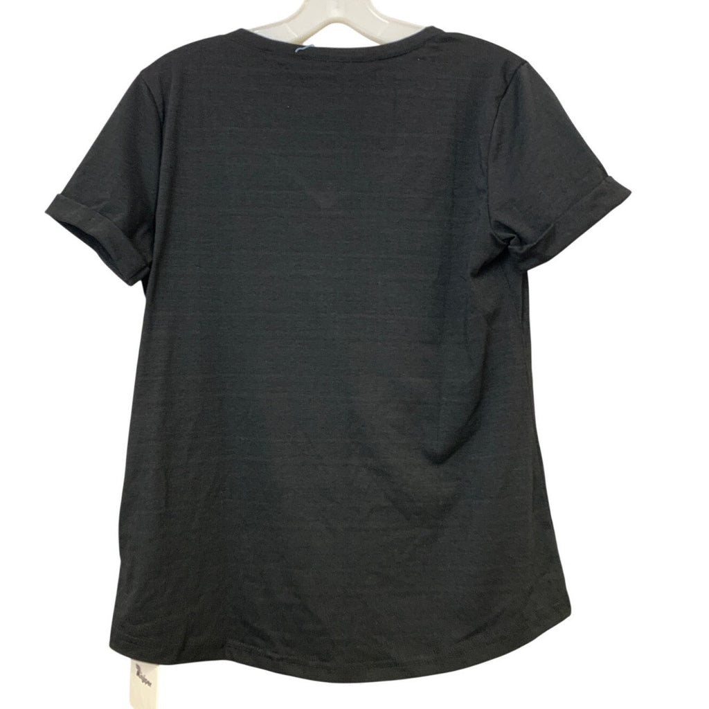 New Hand Printed Womens Small Black Equality Rainbow Pride VNeck Tee Shirt