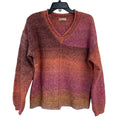 Briggs Womens Medium Long Sleeve V Neck Ombre PolyAcrylic Wool Blend Sweater