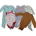 Baby Girl 6 Mos Sleeper Romper One Pieces Outfits Clothing Lot of 5 Items