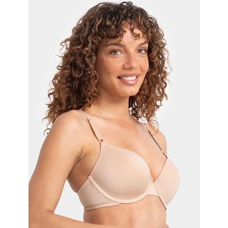 New 3-Pack Fruit of the Loom Womens 36C Black White Smooth Cotton T-Shirt Bras