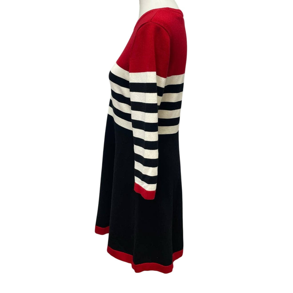 Marc New York Medium Long Sleeve Knee Length Acrylic Crew Neck Sweater Dress